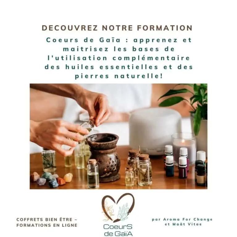 Coeurs de Gaïa : formation pour connaitre et savoir utiliser les huiles essentielles et les pierres naturelles !