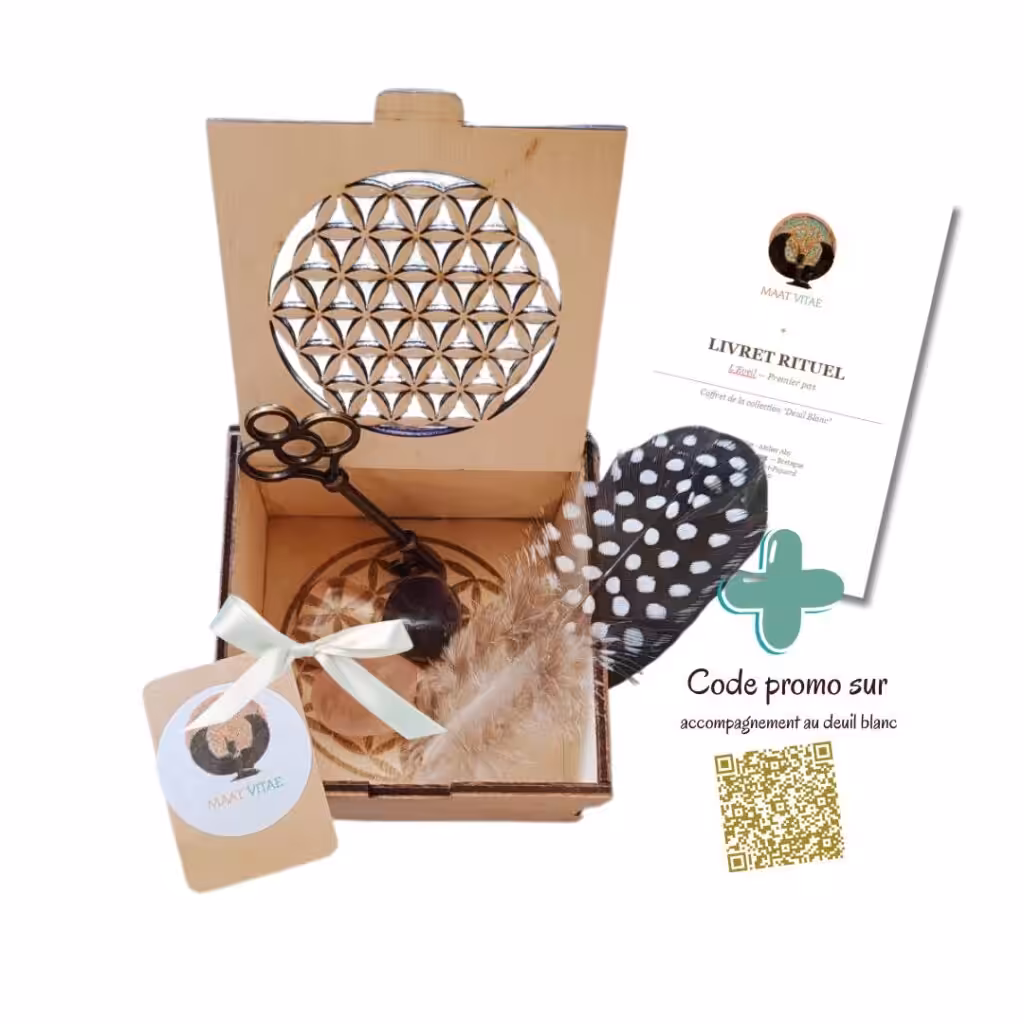 Coffret Eveil Deuil blanc - Maât Vitae - Côtes d'Armor